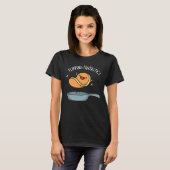 フリップおもしろいファンタスティックPancake Pun Dark BG Tシャツ (正面フル)