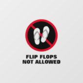 フリップとビーチサンダルは使用カスタム不可 ウィンドウサイン (シート)