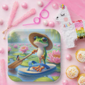 フリップに浮かぶカエル ペーパープレート (パーティー)