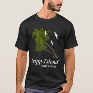 フリップアイランドサウスカロライナ休暇ビーチ土産 Tシャツ