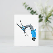 フリップアウト | スキーバックフリップスキーアハガキ ポストカード (スタンド正面)