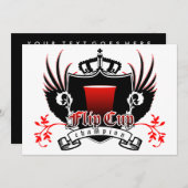 フリップカップのチャンピオンセ王室のップ 招待状 (正面/裏面)