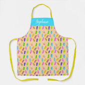 フリップフパーソナライズされたロップパターン エプロン (正面)
