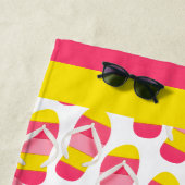 フリップフロッピングのような熱狂するビーチタオル ビーチタオル (インサイチュ)