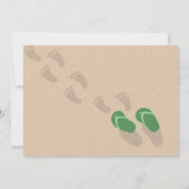 フリップフロップとフラミンゴベビー誕生のお知らせ 案内状 (裏面)