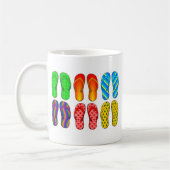 フリップフロップのおもしろい コーヒーマグカップ (左)