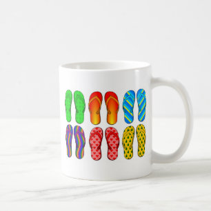 フリップフロップのおもしろい コーヒーマグカップ