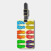 フリップフロップのおもしろい ラゲッジタグ (正面縦)