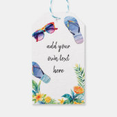 フリップフロップのギフトラベル ギフトタグ (裏面)