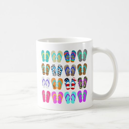 フリップフロップの図表 コーヒーマグカップ (右)