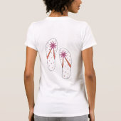 フリップフロップの小指 Tシャツ (裏面)