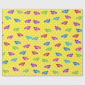 フリップフロップの水玉模様 ラッピングペーパー (フラット)