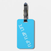 フリップフロップの生活荷物タグ ラゲッジタグ (裏面縦)