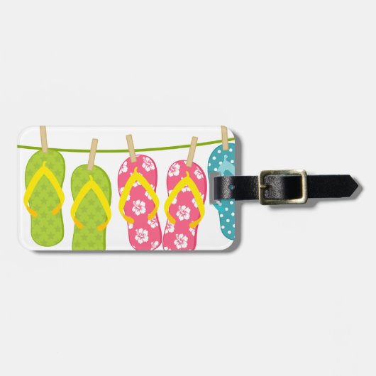 フリップフロップのClothesLine ラゲッジタグ (正面横)