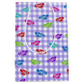 フリップフロップオンギンガムミディアム抱き枕 ミディアムペーパーバッグ (正面)