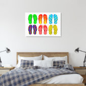 フリップフロップキャンバスプリント キャンバスプリント (インサイチュ (寝室))