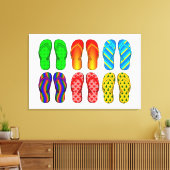 フリップフロップキャンバスプリント キャンバスプリント (インサイチュ (リビング))