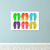 フリップフロップキャンバスプリント キャンバスプリント (インサイチュ (ウッドフロア))