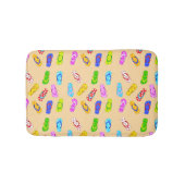 フリップフロップサンダルパターンキュートビーチハウス バスマット (正面)