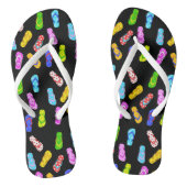 フリップフロップサンダルパターンブラック ビーチサンダル (ソール)