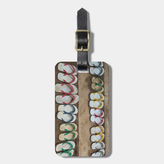 フリップフロップサンドル ラゲッジタグ (正面縦)