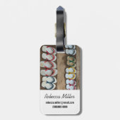 フリップフロップサンドル ラゲッジタグ (裏面縦)