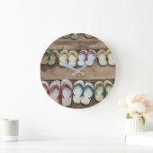 フリップフロップサンドル ラージ壁時計 (ホーム)