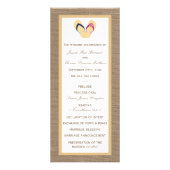 フリップフロップスサンディビーチバーラップ結婚式 プログラム (正面)