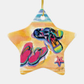 フリップフロップスターオーナメント セラミックオーナメント (裏面)