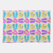 フリップフロップパターンのキッチンタオル キッチンタオル (横)