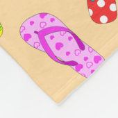 フリップフロップパターンフリースブランケット フリースブランケット (角)