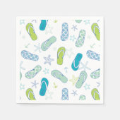 フリップフロップパターン スタンダードカクテルナプキン (正面)