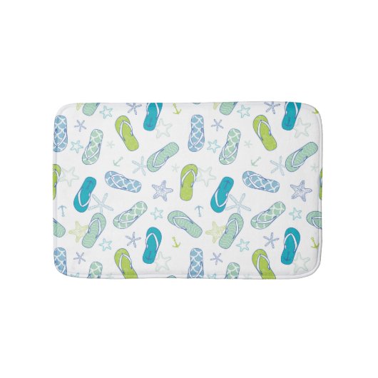 フリップフロップパターン バスマット (正面)