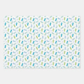 フリップフロップパターン ラッピングペーパーシート (正面3)