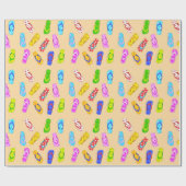 フリップフロップパターン ラッピングペーパー (フラット)