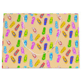 フリップフロップパターン ラージペーパーバッグ (正面)