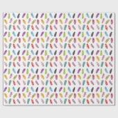 フリップフロップパターン |任意の背景色 ラッピングペーパー (フラット)