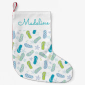 フリップフロップパターン|名前の追加 スモールクリスマスストッキング (正面)