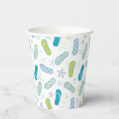 フリップフロップパターン 紙コップ (裏面)