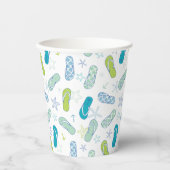 フリップフロップパターン 紙コップ (正面)