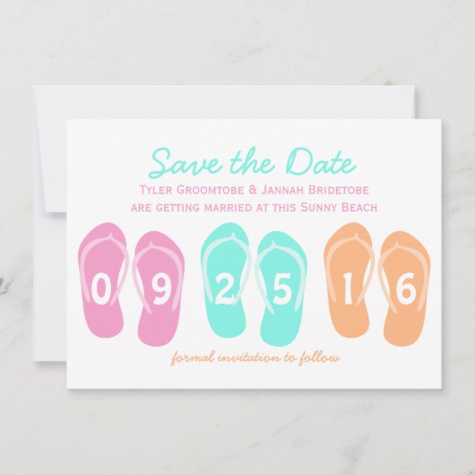 フリップフロップビーチ Save the Date セーブザデート (正面)