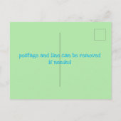 フリップフロッププールパーティー インビテーションポストカード (裏面)