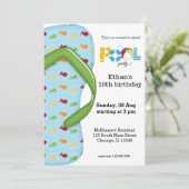 フリップフロッププールパーティー 招待状 (スタンド正面)