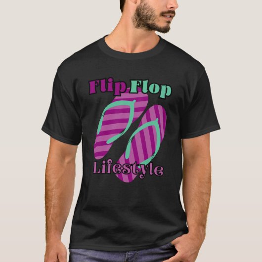 フリップフロップライフスタイル Tシャツ (正面)