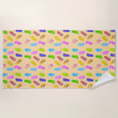 フリップフロップ型ビーチタオル ビーチタオル (正面)