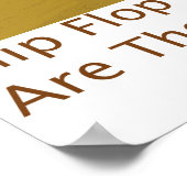 フリップフロップ日 ポスター (角)