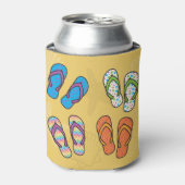 フリップフロップ明るいクーラーボックス 缶クーラー (缶正面)