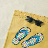 フリップフロップ明るいビーチタオル ビーチタオル (インサイチュ)