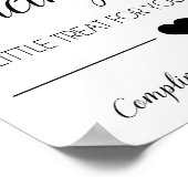 フリップフロップ有利サイン |の結婚踊りプリント ポスター (角)