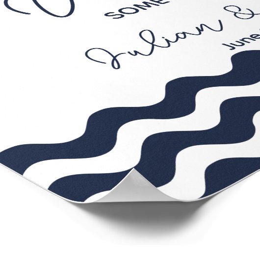 フリップフロップ航海のウェディングパーティープリント ポスター (角)